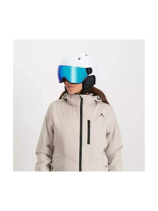 Sinner Titan Visor Kids Helmet for Ski & Snowboard White
