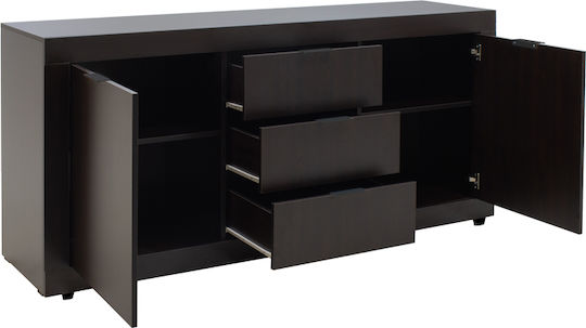 Μπουφές Doha από Ξύλο με Συρτάρια Wenge 180x45x80.5cm Μπουφές Doha από Ξύλο με Συρτάρια Wenge 180x45x80.5cm