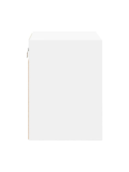 Wall Living Room Cabinet made of Particle Board White 40x30x41cm