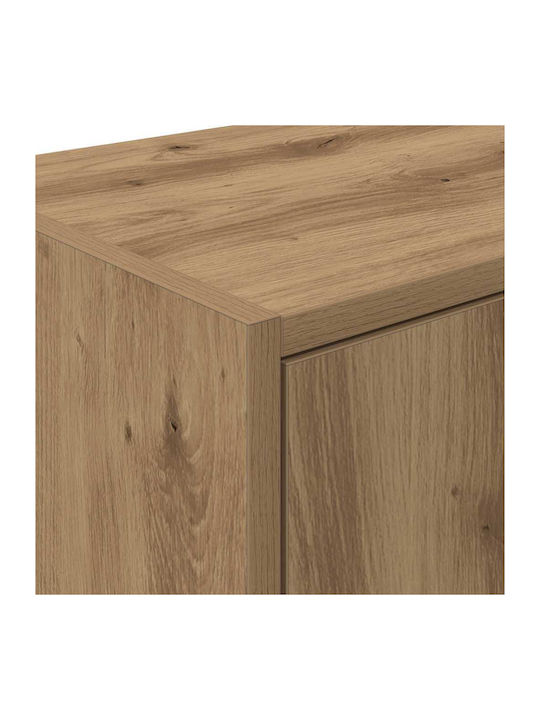 Wall Living Room Cabinet Made of Particle Board Oak 40x30x41cm