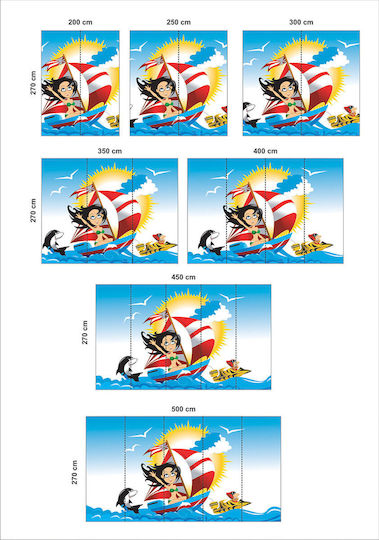 Self-Adhesive Wallpaper Sea Sports 250cm