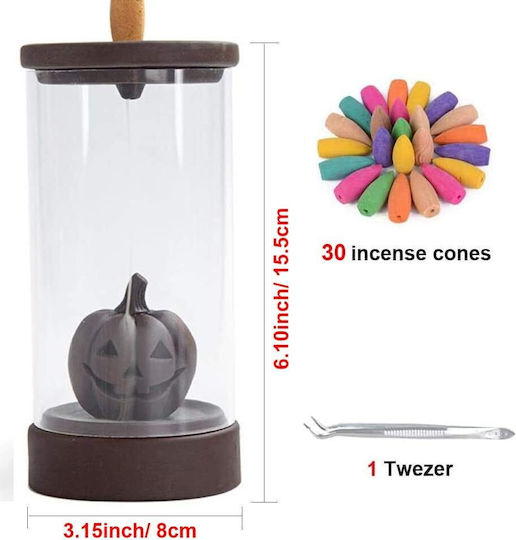Rückflusslichter für Räucherstäbchen Dekorative Lampe Kürbis Mehrfarbig