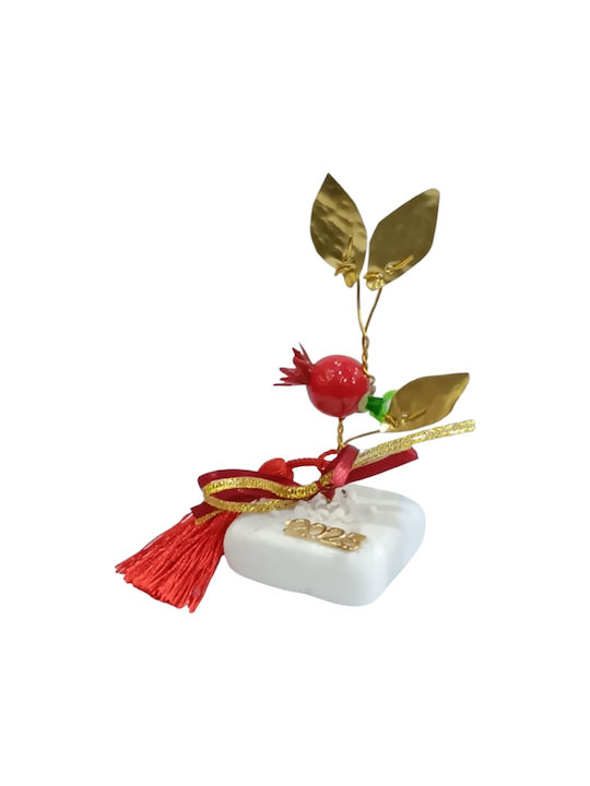 Kalliopi Silver Tabletop Lucky Charm Pomegranate Bronze made of Metal 2026 5x13cm 1pcs