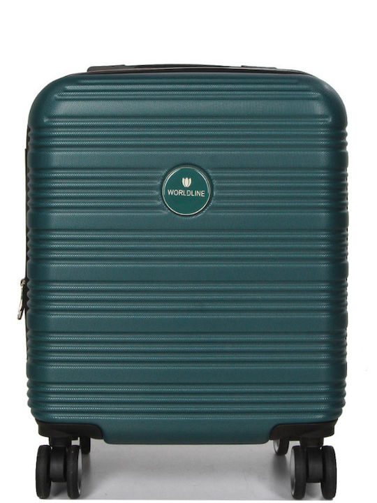 WORLDLINE Kabinenreisekoffer Hartschalen Green mit 4 Räder Höhe 45cm