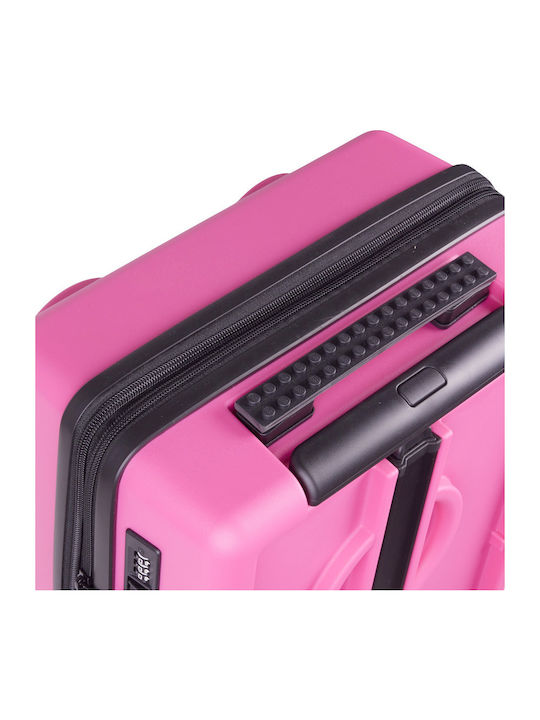 LEGO Brick Cabin Hard Bright Purple Suitcase With 4 Wheels Height 56cm