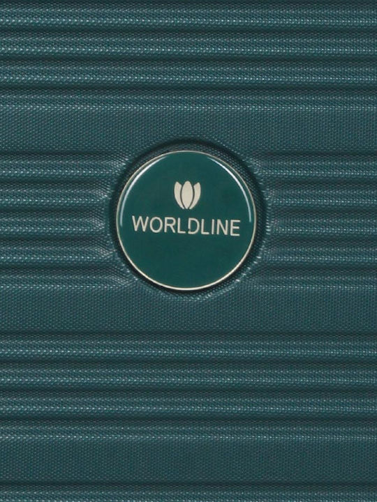 WORLDLINE Kabinenreisekoffer Hartschalen Green mit 4 Räder Höhe 45cm