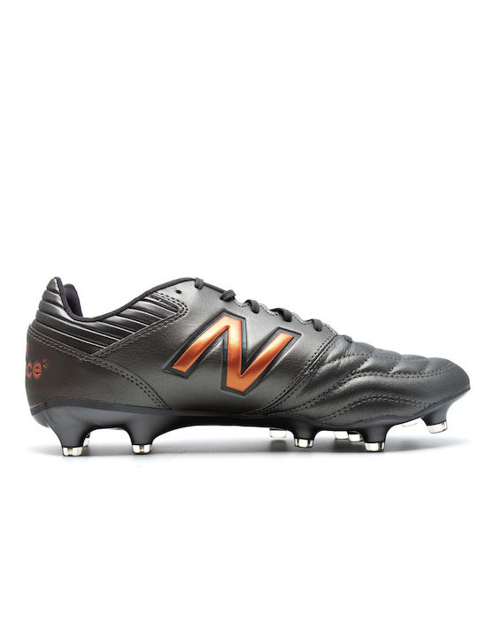 New Balance FG Low Football Shoes with Cleats Silver