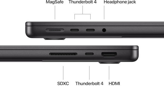 Apple MacBook Pro (2024) 14.2" Retina Display 120Hz (M4-10-Core/24GB/512GB SSD/10-Core GPU) Space Black (GR Keyboard)