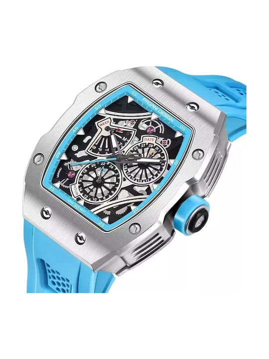 Pagani Design Ceasuri Bărbați Ceas 12mm Automat cu Brățară din Metal Turcoaz