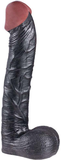 Nanma Giant Family Little Dick Realistic Dildo with Balls and Suction Cup Black 28cm