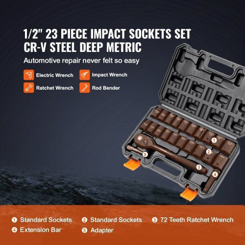 Vevor Set Ratchet 1\2" & 1" 23pcs