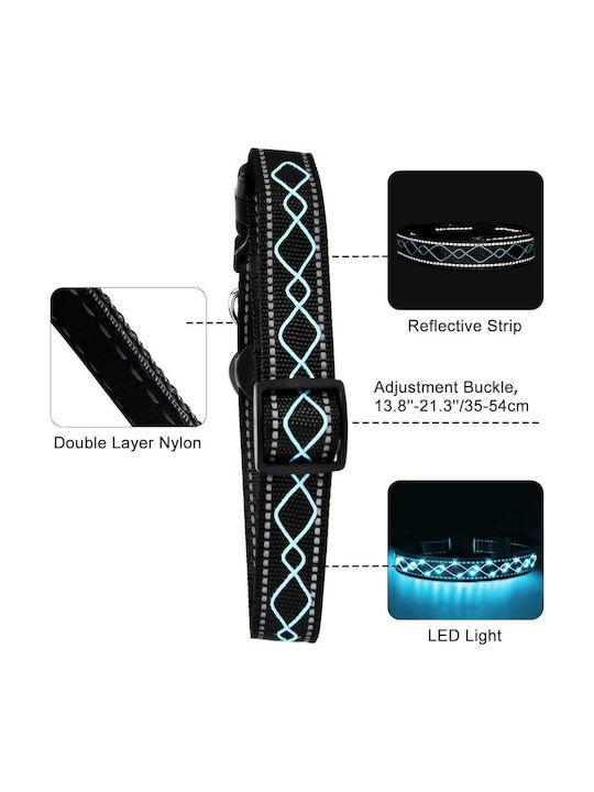 Dog Collar LED Light Reflective Strip USB