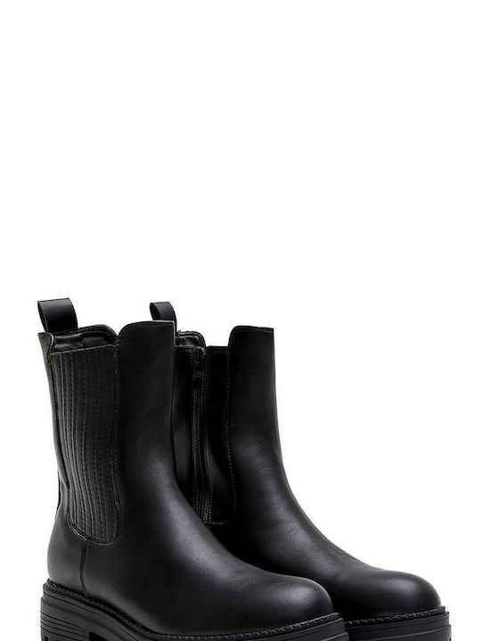 Black Minimal Chelsea Boots