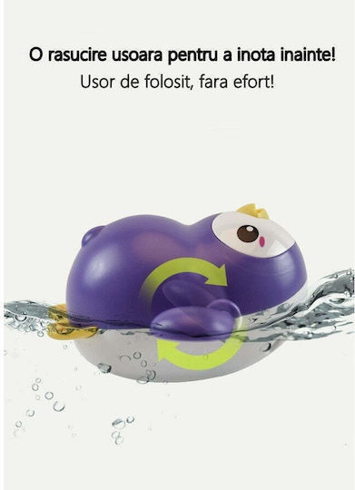 Interactive Bath Toy Children Flippy Purple Penguin