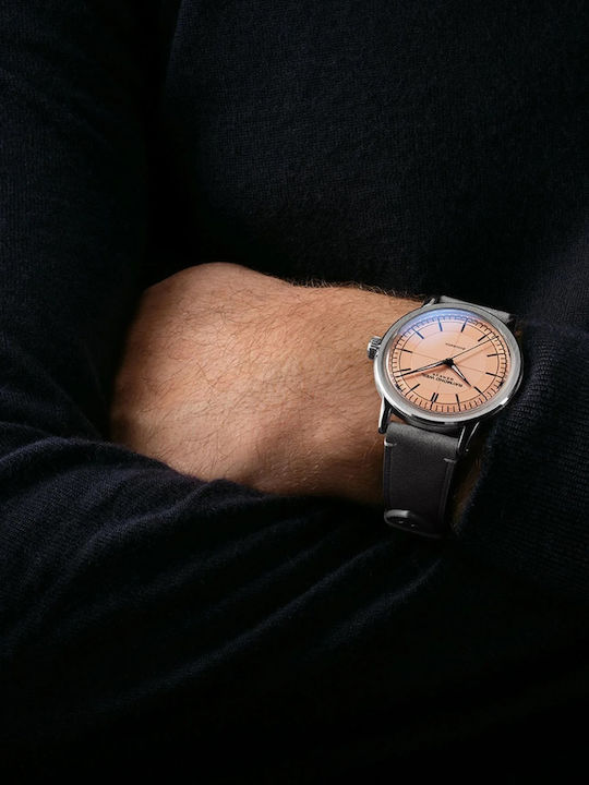 Raymond Weil Ανδρικό Ρολόι 39.5mm Μπαταρίας με Γκρι Δερμάτινο Λουράκι