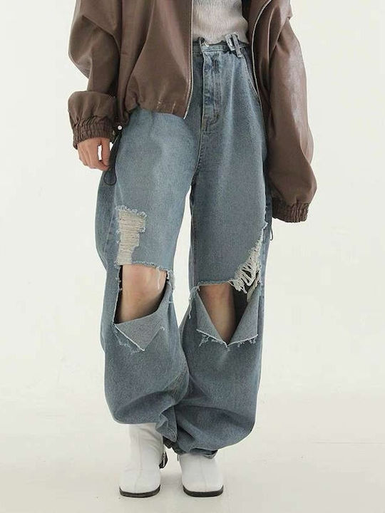 Hoch tailliert Damenjeans