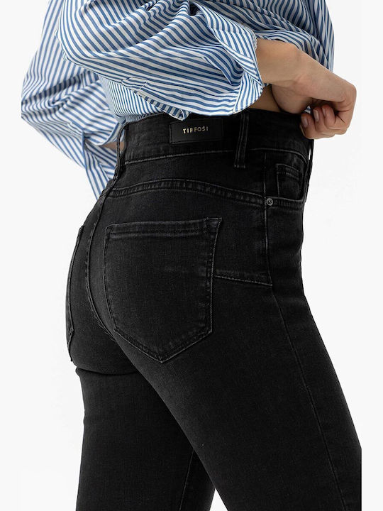Women's Jean Trousers Flared Push Up in Bootcut Fit Black Wash