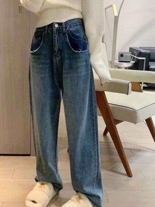 High Waist Women's Jean Trousers