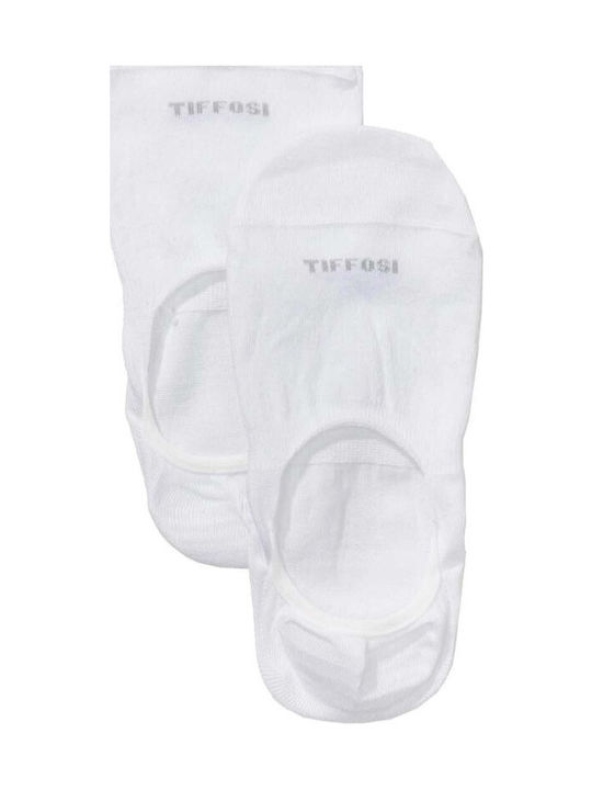 Tiffosi Herren Einfarbige Socken Weiß 1Pack