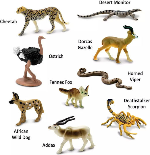 Safari Toobs Μινιατούρες Safari Sahara Desert Animals Ζώα Ερήμου Σαχάρα