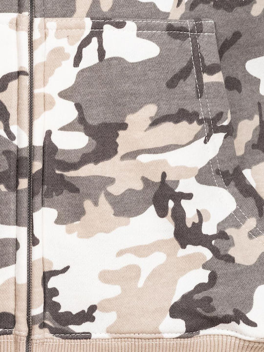Яке с Качулка Camo Сиво