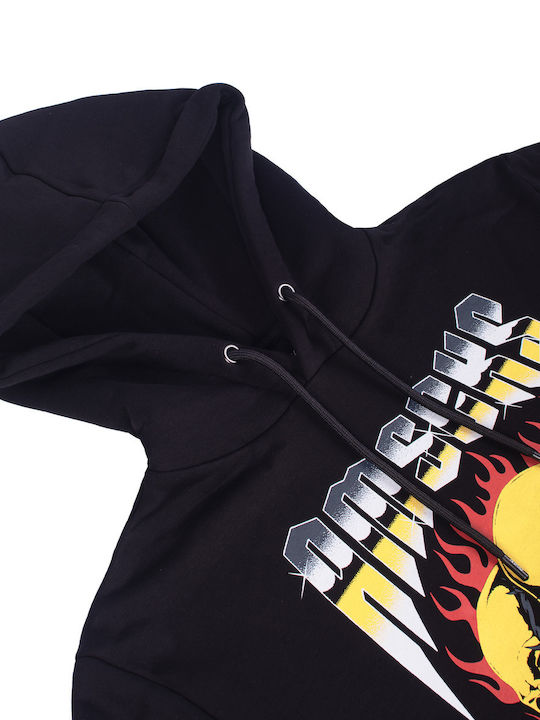 Sweatshirt with Hood Black