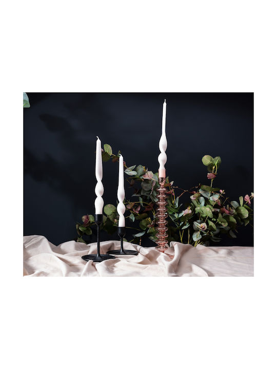 Maegen Decorative Pink Taper Candle 3 Pieces MATTC0303