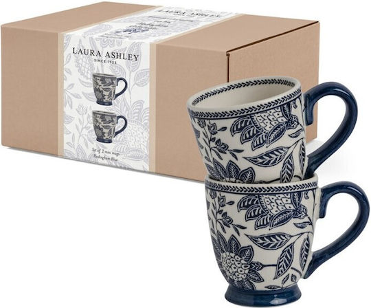 Laura Ashley Becher Keramik Blau 200ml