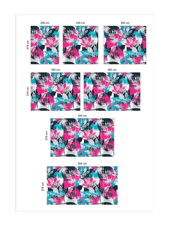 Grunge Leaves Self-Adhesive Wallpaper 260cm