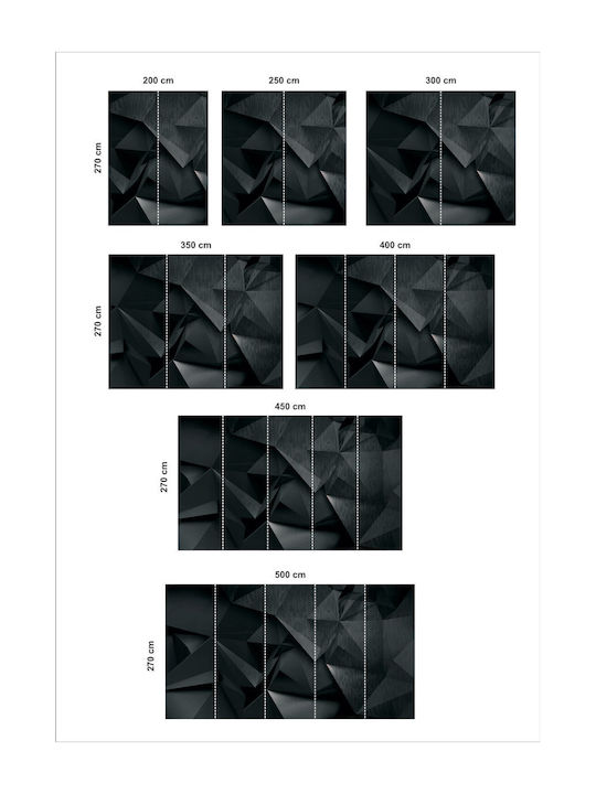 Charcoal Shapes Self-Adhesive Wallpaper 285cm