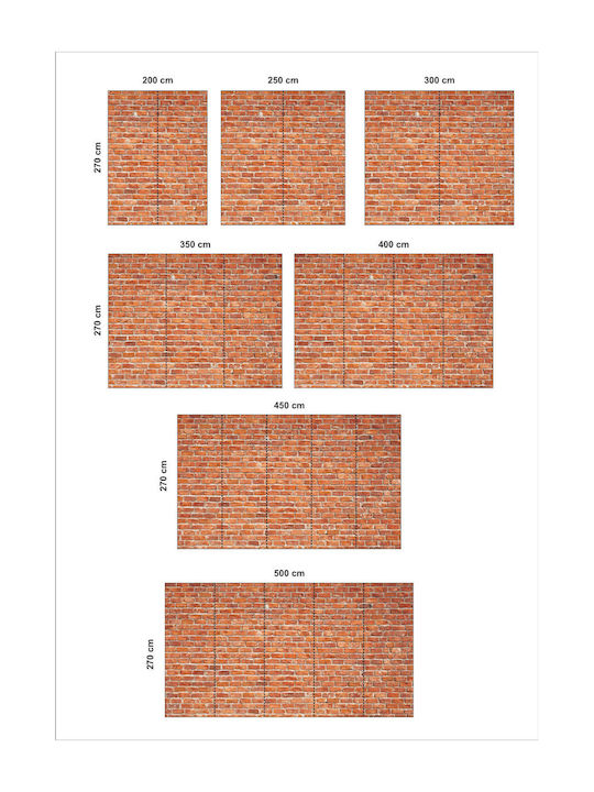Self-Adhesive Wallpaper Brick Wall 310cm