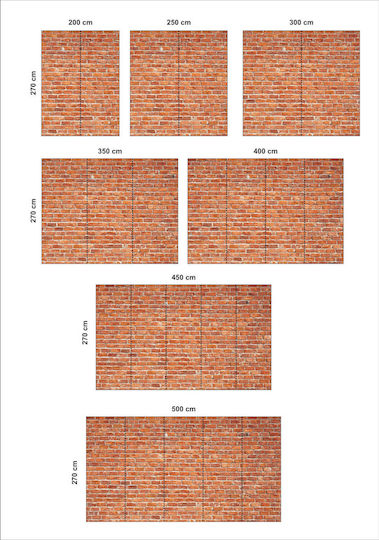 Διακοσμητικό Αυτοκόλλητο Τοίχου Brick Wall 1τμχ Orafol