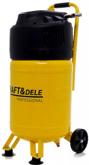 Kraft & Dele Μονοφασικό Κομπρεσέρ Αέρος με Ισχύ 2hp και Αεροφυλάκιο 30lt
