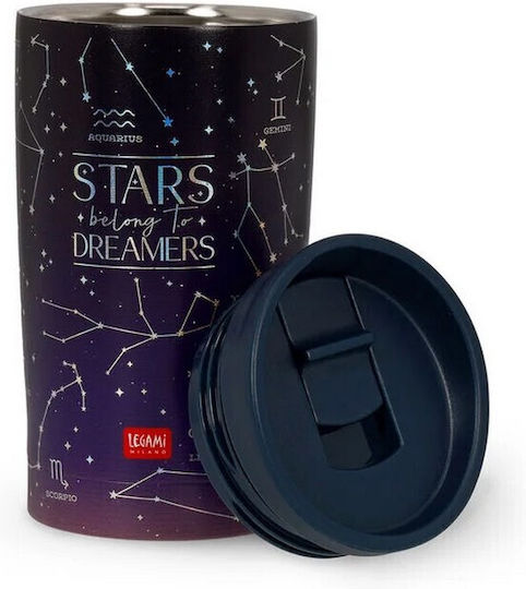 Legami Milano Stars Sticlă Termos Oțel inoxidabil / Plastic 275ml Stars