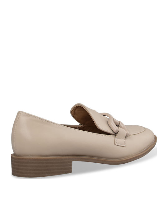 Women's Moccasins in Beige Color