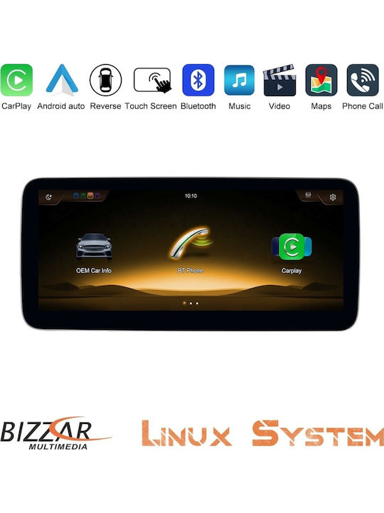 Bizzar Car Audio System for Mercedes-Benz B Class 2015-2018 with Touch Screen 10.25" Bluetooth USB Wi-Fi GPS Apple CarPlay Android Auto