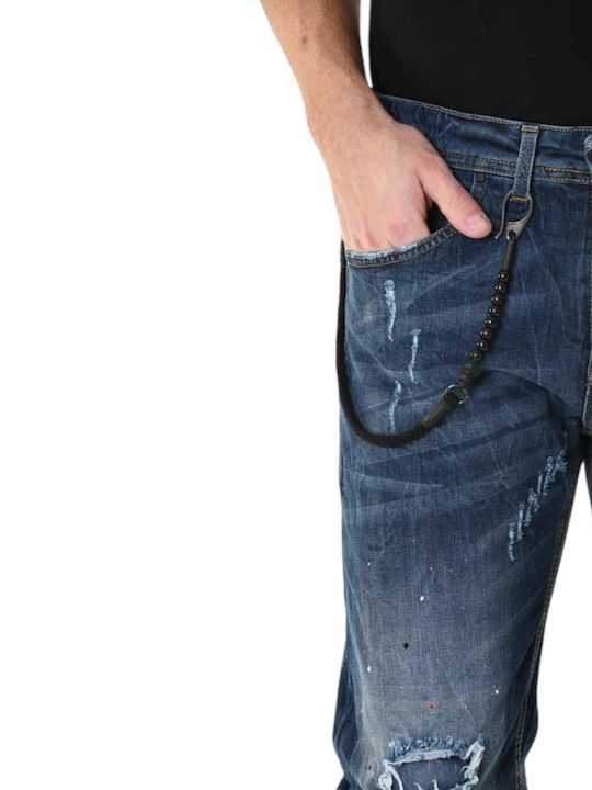 Ανδρικό Παντελόνι Τζιν Ελαστικό Μπλε