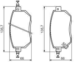 Bosch Disc Brake Pad Set