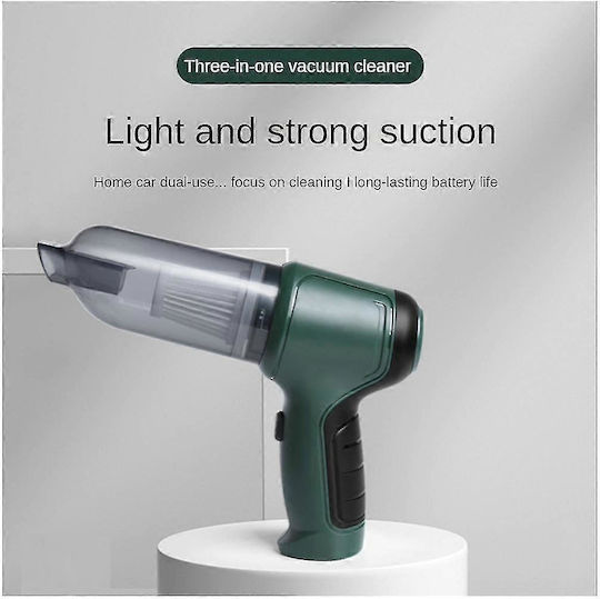Car Handheld Vacuum Liquids with Power 120W Rechargeable 12V Green