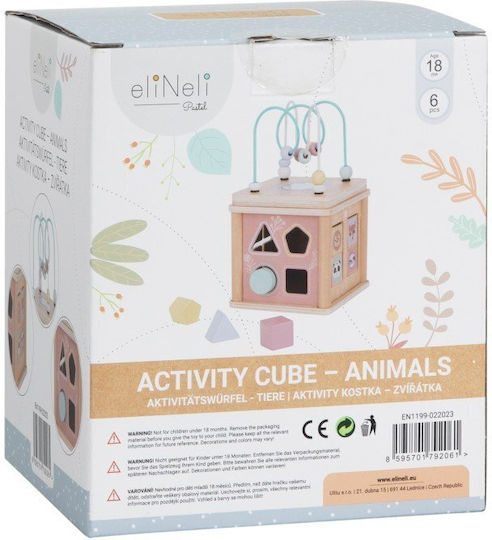 Eli Neli Cub de Activități din Lemn pentru 18++ Luni