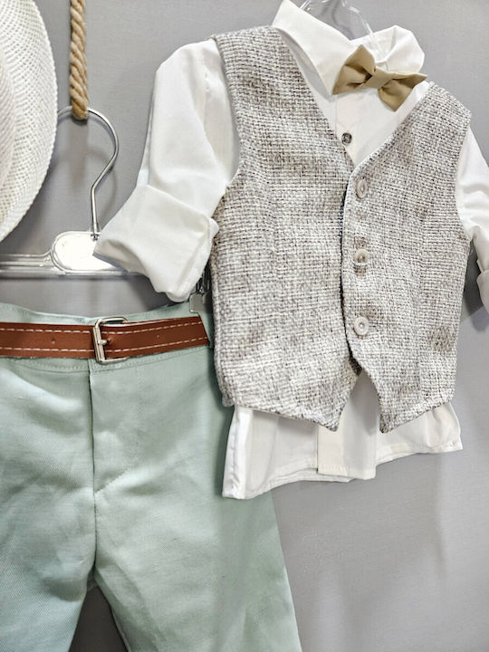 Guy Laroche Baptism Outfit Boy 6pcs Gu-655