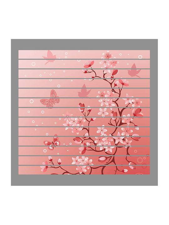 Wandsticker Treppe Blumen Und Vögel 1Stück Orafol