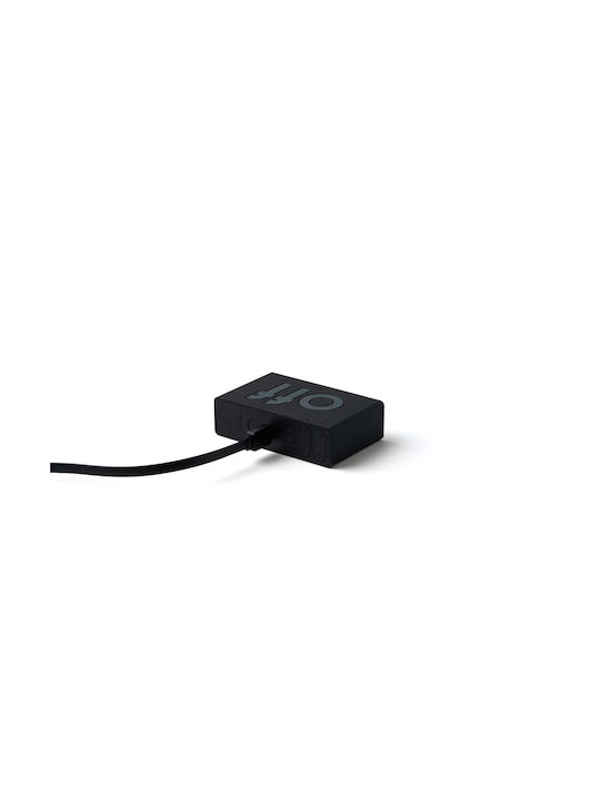 Lexon Flip Mini Ceas De Masă Digital LCD Din Plastic Cu Ceas Deșteptător Roșu