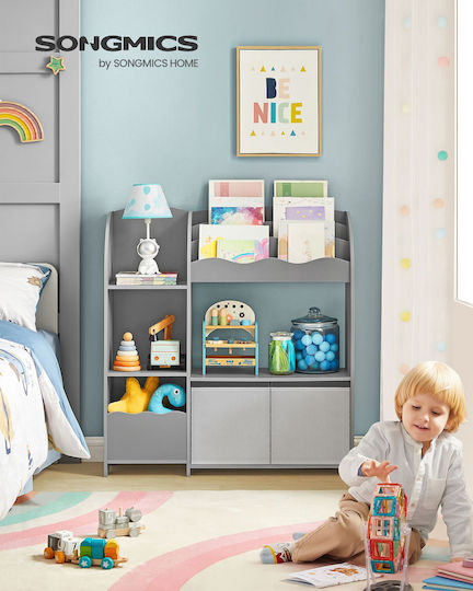 Songmics Songmics Spielzeug-Organisator aus Kunststoff Grau 30x93x100cm