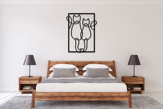 Open Panel Picture Bedroom Black Wall Decoration Living Room Cats