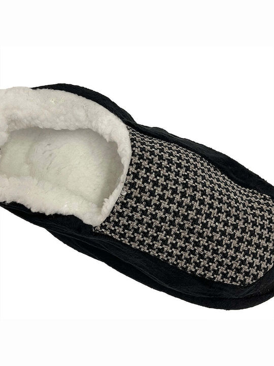 Ustyle Heel Enclosed Men's Slipper Black