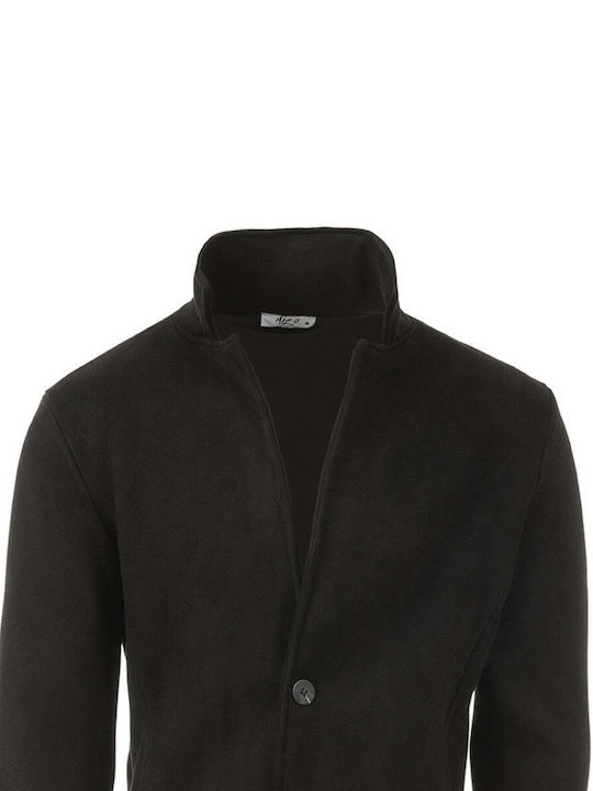 MIZ-U Men's Half Coat Black