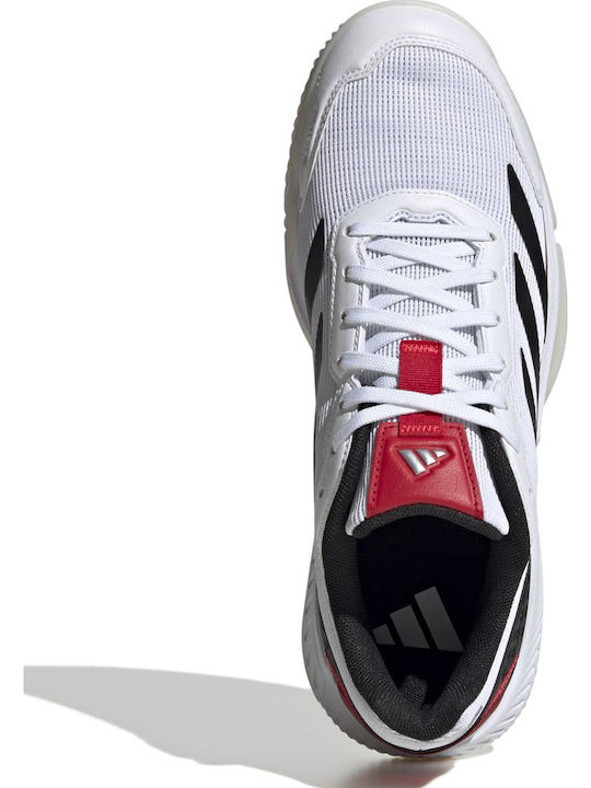 adidas Courtquick Ανδρικά Παπούτσια Padel Λευκά