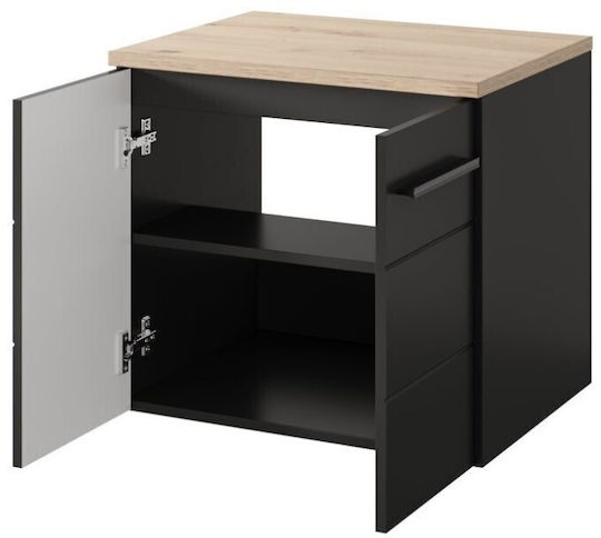 Polihome Πάγκος χωρίς Νιπτήρα Μ60xΒ46xΥ52.3cm Λευκός