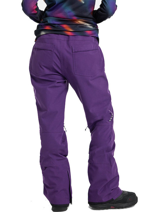 Burton Vida 2l Stretch 15006109504 Women's Trousers for Ski & Snowboard Purple